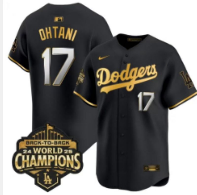 Men 2026 Nike Los Angeles Dodgers #17 Ohtani black Game MLB Jersey 01->los angeles dodgers->MLB Jersey